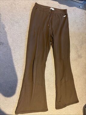 Hollister Brown Flare Sweatpants